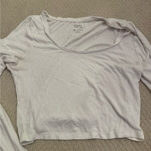 White Long Sleeve Top